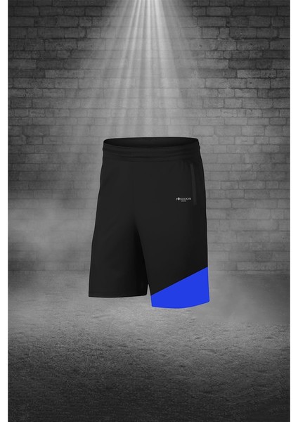 Büyük Beden Erkek Siyah Dri-Fit Kumaş Sıfır Yaka Kısa Kol Konforlu Tişört Şort Alt Üst Takım 4XL-10XL