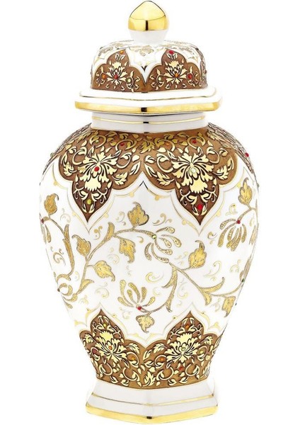 Kütahya Porselen Sırküpü Kavanoz 30 cm Dekor NO:2003695