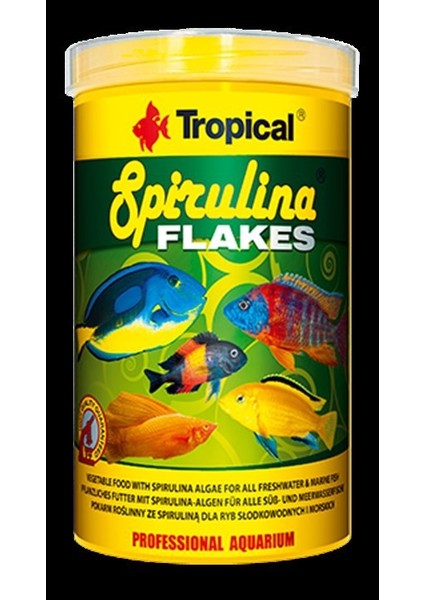 Spirulina Flakes 250 gr Balık Yemi