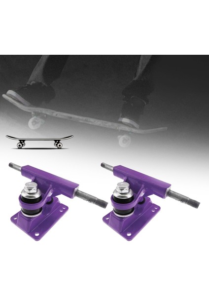 Alüminyum Alaşım 3.25 Inç Kaykay Kamyonu Longboard Kamyon Açık Kaykay Mor (Yurt Dışından) fırsatları