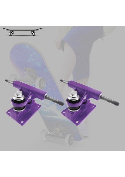 Alüminyum Alaşım 3.25 Inç Kaykay Kamyonu Longboard Kamyon Açık Kaykay Mor (Yurt Dışından) indirimleri