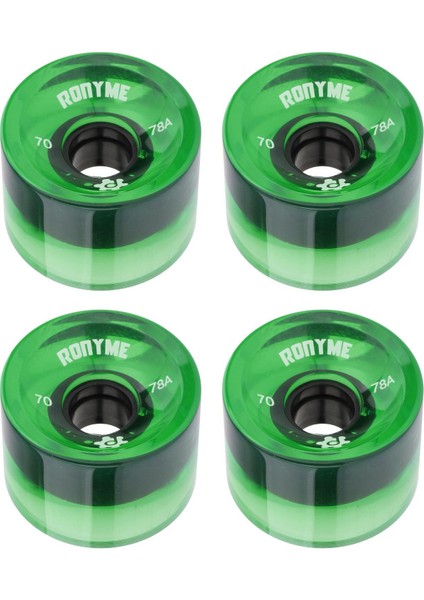4x Ronyme 78A Kaykay Tekerlekleri Değiştirme 70X51MM Uzun Tahta Silindir Parçaları Yeşil (Yurt Dışından)