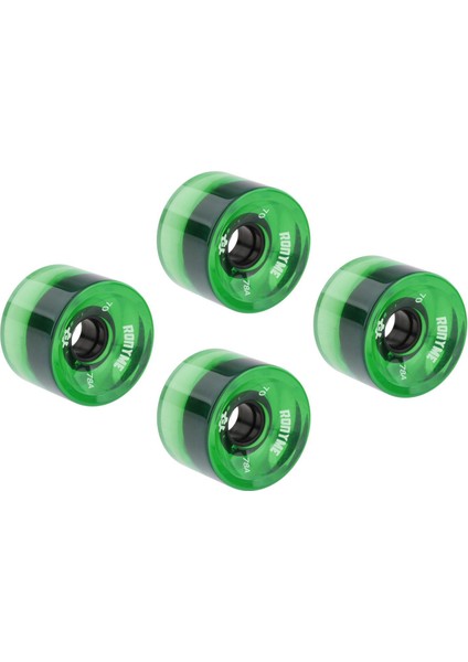 4x Ronyme 78A Kaykay Tekerlekleri Değiştirme 70X51MM Uzun Tahta Silindir Parçaları Yeşil (Yurt Dışından)