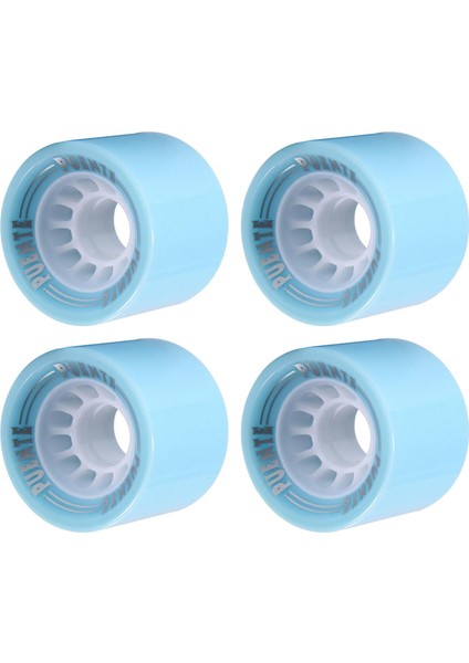 4x Longboard Kaykay Tekerlekleri Sertlik Pu Kararlı Seyir Tekerleği Yedek Açık Mavi (Yurt Dışından)