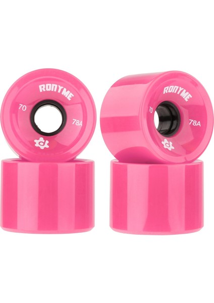 4x Ronyme 78A Kaykay Tekerlekleri Yedek 70X51MM Longboard Roller Parçaları Pembe (Yurt Dışından)