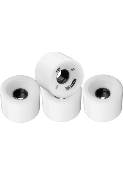 4x Ronyme 78A Kaykay Tekerlekleri Yedek 70X51MM Uzun Tahta Roller Parçaları Beyaz (Yurt Dışından)
