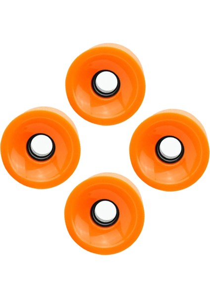 4x Longboard Wheels Set Yüksek Performanslı Kaykay Millete Bakım Tekerleği Turuncu (Yurt Dışından)