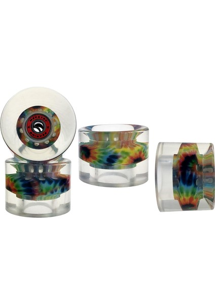 4x 60X45MM Dayanıklı 80A Kaykay Tekerlekleri Rulmanlı Kruvazör Parçaları Kırmızı Renkli (Yurt Dışından)