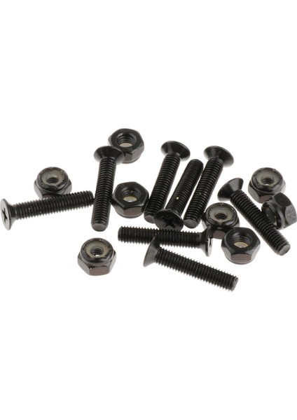 8 Pcs Longboard Kaykay Montajı Montaj Donanım Vidaları 25MM Siyah (Yurt Dışından) fırsatları