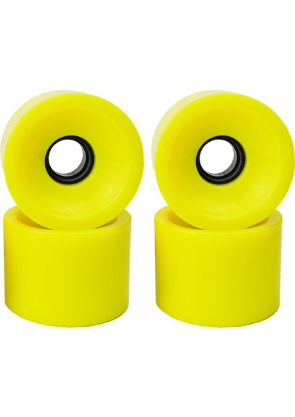 4 Pack Kaykay Tekerlekleri Set Yedek 70X51MM Roller 78A Longboard Onarım Sarı (Yurt Dışından)