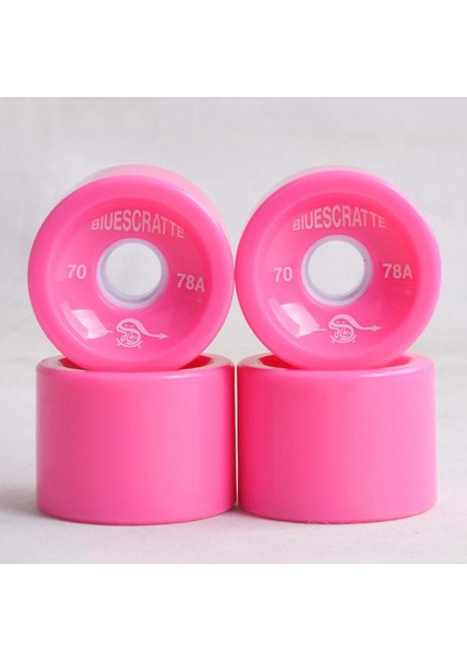 4x 78A Kaykay Tekerlekleri Yüksek Performanslı Longboard Roller Kaykay Parçaları Pembe (Yurt Dışından)