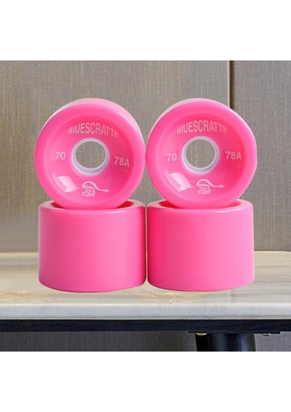 4x 78A Kaykay Tekerlekleri Yüksek Performanslı Longboard Roller Kaykay Parçaları Pembe (Yurt Dışından)