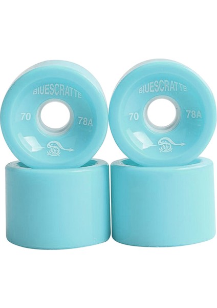 4x 78A Kaykay Tekerlekleri Yüksek Performanslı Longboard Roller Kaykay Parçaları Açık Mavi (Yurt Dışından)