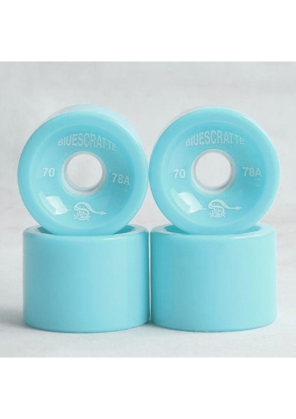 4x 78A Kaykay Tekerlekleri Yüksek Performanslı Longboard Roller Kaykay Parçaları Açık Mavi (Yurt Dışından)