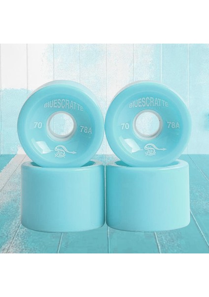4x 78A Kaykay Tekerlekleri Yüksek Performanslı Longboard Roller Kaykay Parçaları Açık Mavi (Yurt Dışından)