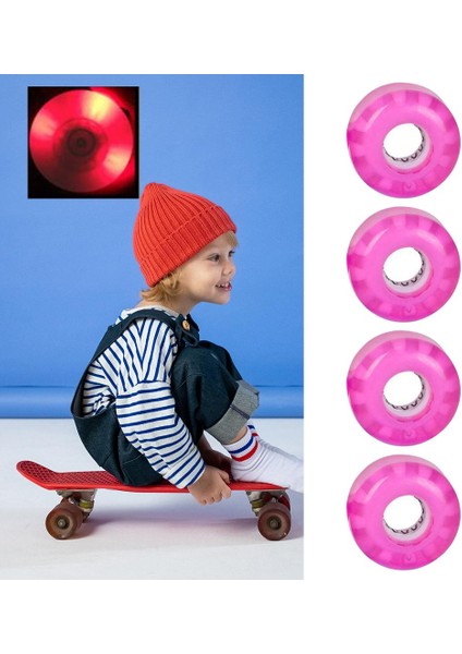 4pcs Aydınlık Silindir Skate Wheels Longboard Çift Sıralı Paten Pembesi Için Aydınlatıyor (Yurt Dışından) indirimleri