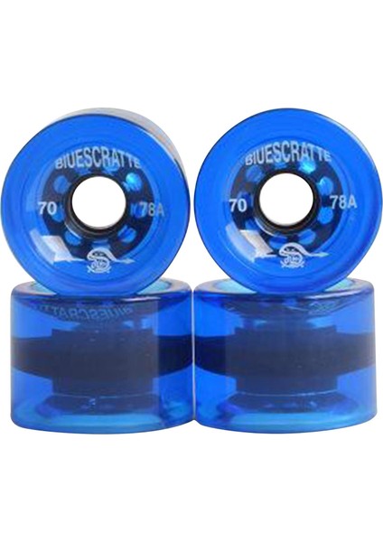 4x 78A Kaykay Tekerlekleri Yüksek Performanslı Longboard Roller Kaykay Parçaları Koyu Mavi (Yurt Dışından)