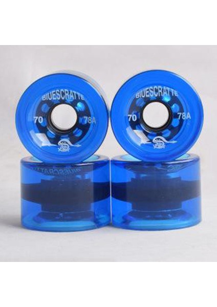 4x 78A Kaykay Tekerlekleri Yüksek Performanslı Longboard Roller Kaykay Parçaları Koyu Mavi (Yurt Dışından)