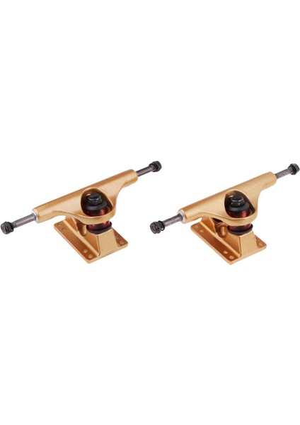 2 Adet 5 Inç Alüminyum Alaşım Longboard Kaykay Yedek Kamyonları Altın Destek (Yurt Dışından) fiyatları