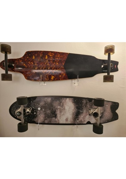 Kaykay Duvar Montaj Rafı 1 Çift Akrilik Askı Longboard Kayakları (Yurt Dışından) indirimleri