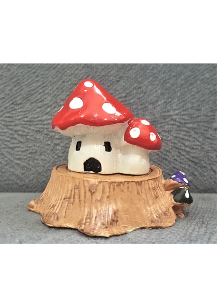 Ağaç Üzerinde Mantar Ev Silikon Kalıp K-712