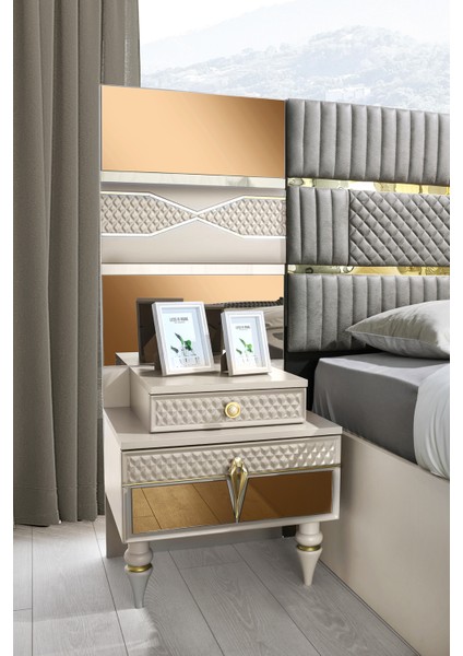 Marsilya Bazalı Karyola Bench'li+2 Komodin fırsatları