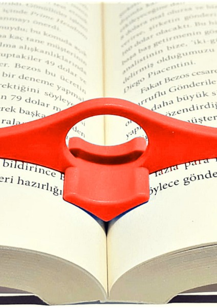 Scarlet Kitap Okuma Yüzüğü Tek Elle Okuma Kolaylığı Sağlayan Kırmızı Aksesuar modelleri