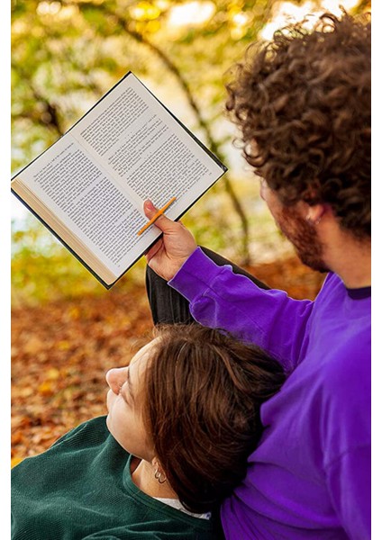 Kitap Okuma Yüzüğü - Tek Elle Okuma Sayfa Tutucu ve Imi - Turuncu