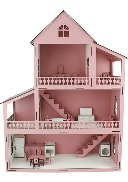 3 Katlı Pembe Bebek Oyun Evi fırsatları