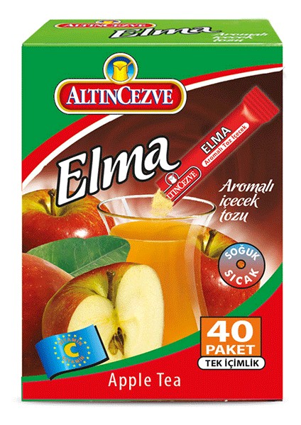 Elma Aromalı Tek İçimlik İçecek Tozu 40 x 1.5 Gr