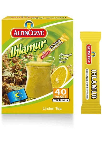 Ihlamur Aromalı Tek İçimlik İçecek Tozu 40 x 1.5 Gr