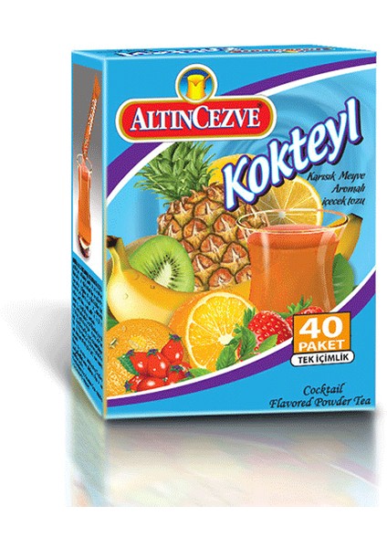 Kokteyl Aromalı Tek İçimlik İçecek Tozu 40 x 1.5 Gr