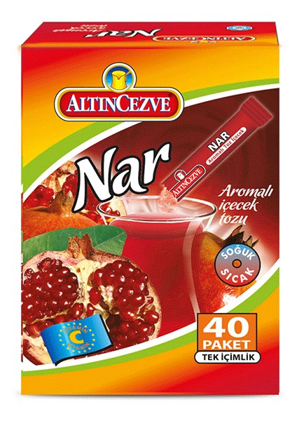 Nar Aromalı Tek İçimlik İçecek Tozu 40 x 1.5 Gr