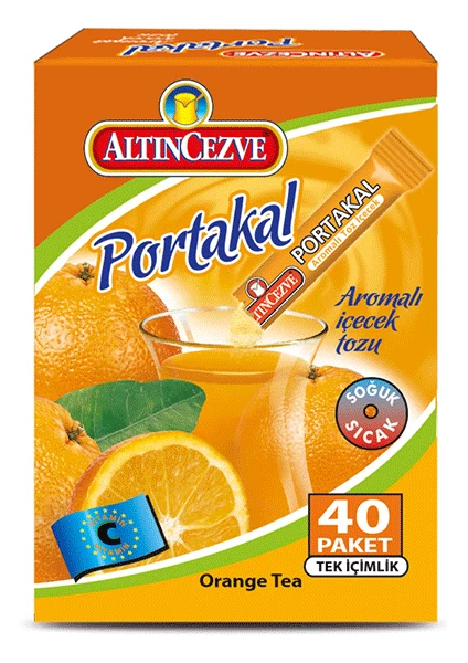 Portakal Aromalı Tek İçimlik İçecek Tozu 40 x 1.5 Gr