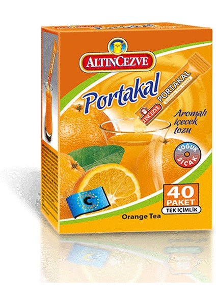 Portakal Aromalı Tek İçimlik İçecek Tozu 40 x 1.5 Gr