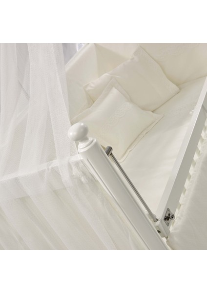 Meltem Smart Mondo Sallanır Ahşap Anne Yanı Beşik 60x120 cm (beyaz-krem) fırsatları