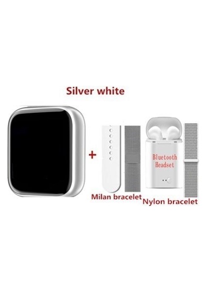 Akıllı Saat 99 + Kulaklık Dokunmatik Türkçe Menü Arama Cevaplama Kablosuz Şarj