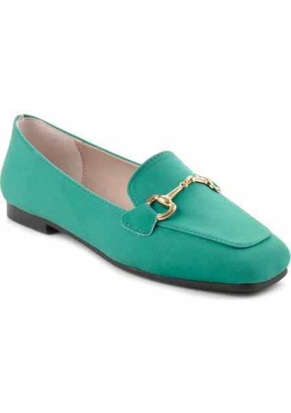 Mat Yeşil Kadın Loafer Ayakkabı K016411654