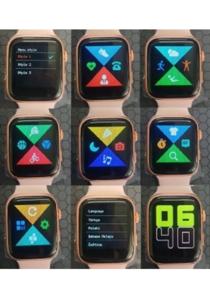 T500 Akıllı Saat Ios/android Uyumlu Samrt Pembe