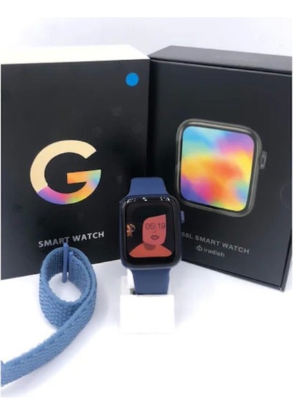 G68L Watch 6s Uyumlu Akıllı Saat Konuşma Özellikli Türkçe Menü Yan Tuşlar Aktif Uygulama