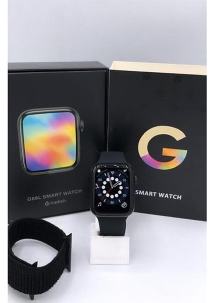 G68L 6s Akıllı Saat Yan Tuşlar Aktif Uygulama – Çift Kordon Siyah fiyatları