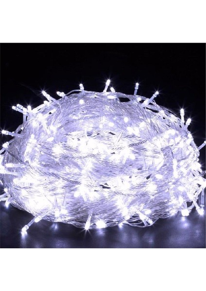 10 Metre 100 LED Işik Yilbaşi Süslemesi - Beyaz Renk