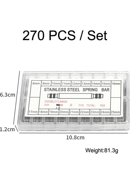 270 Adet / Takım Askı Bağlantı Mili Gümüş Rengi (Yurt Dışından) modelleri