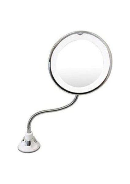Büyüteçli LED Işıklı Makyaj Aynası Vakumlu Cam Masa Makyaj Işığı