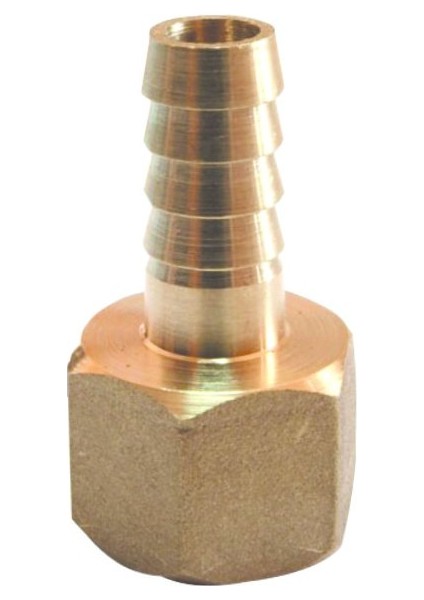 Sarı Pirinç Dişi Hortum Rakoru 1/4" x 10MM