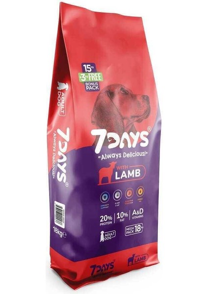 Kuzu Etli Yetişkin Köpek Maması 18 kg