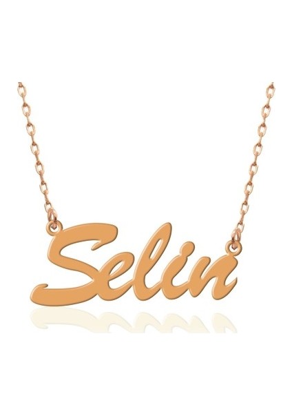 Rose Isimli Gümüş Kolye Özel Gün Hediyesi