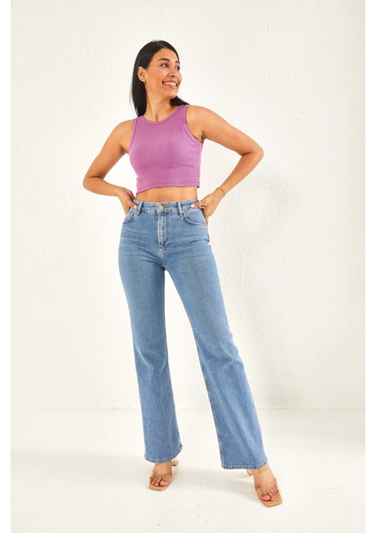 Kadın Sıfır Kol Kaşkorse Crop Bluz fiyatları