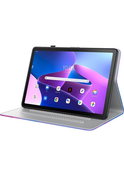 Lenovo Tab M10 Plus 10.6 3. Nesil Manyetik Deri Tablet Kılıf Için Mor (Yurt Dışından)