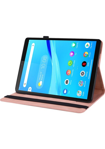 Lenovo Tab M8 Hd/m8 Fhd Kelebek Çiçek Tablet Kılıfı Için Kırmızı (Yurt Dışından)